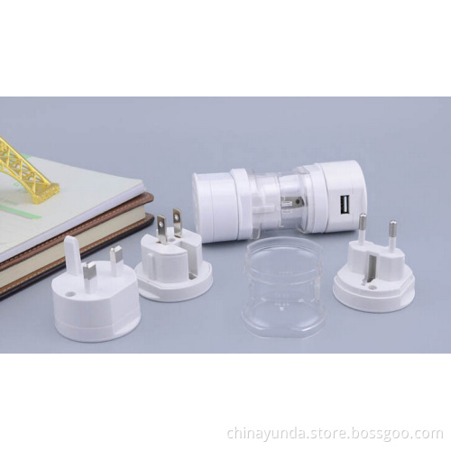 Universal All in One World Travel Adapter with USB Power AU EU UK US